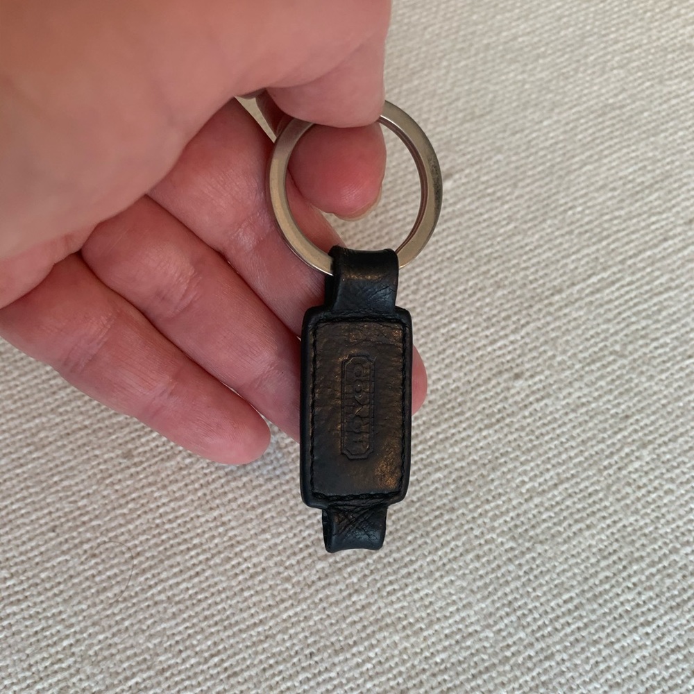 Coach Leather key chain